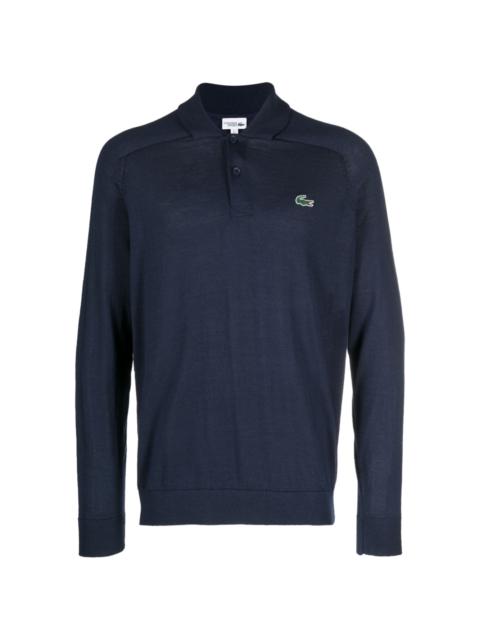 logo-patch raglan-sleeve polo shirt