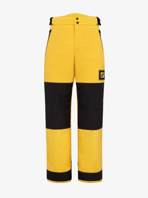 FENDI Yellow tech fabric jogging pants