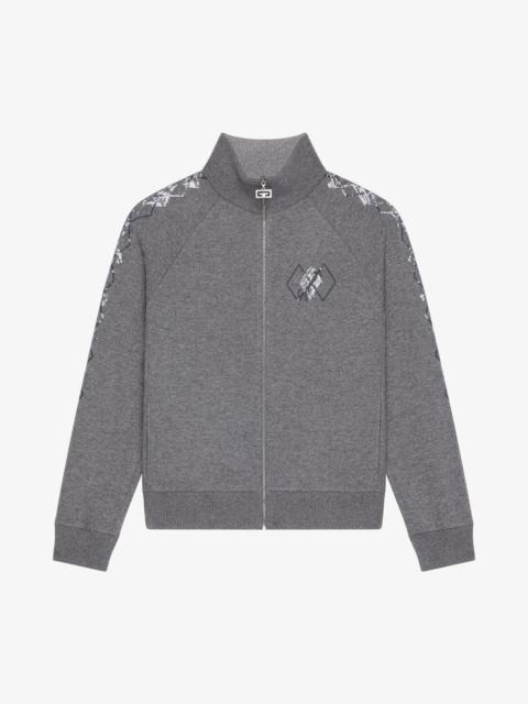 Givenchy TRACKSUIT JACKET IN FLEECE AND SEQUINS
