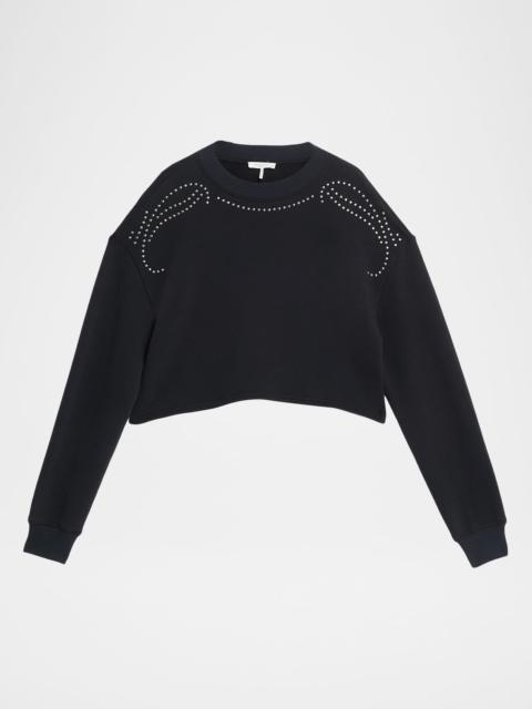 rag & bone Cropped Vintage Terry Sweatshirt