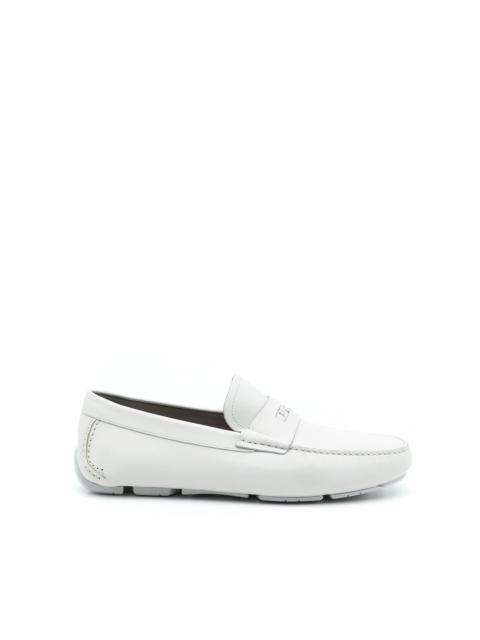 FERRAGAMO penny-slot leather driving loafers