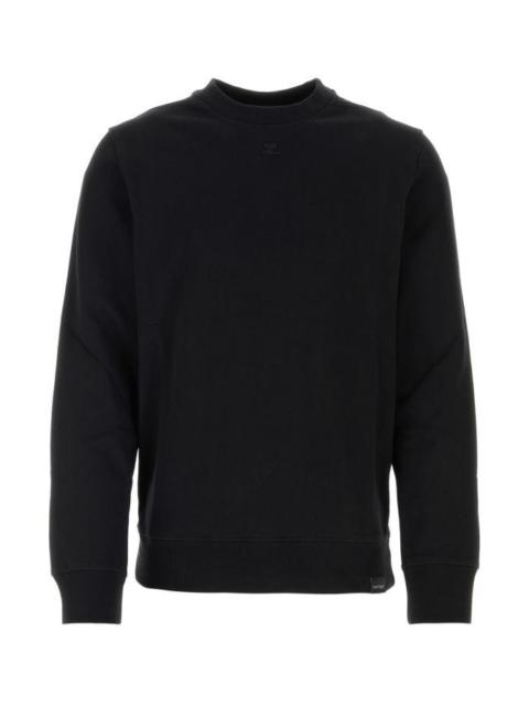 courrèges Black cotton sweatshirt