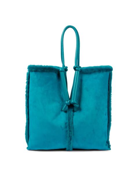 Bottega Veneta Bolster reversible shearling tote bag