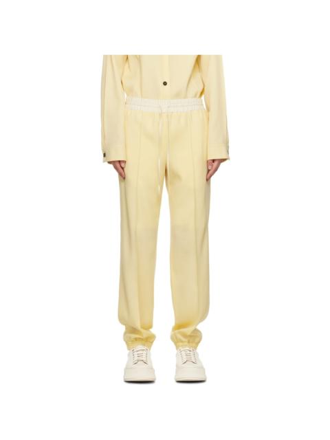 Jil Sander Yellow Tapered Trousers