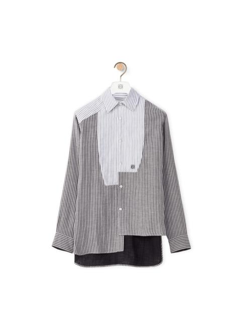 Loewe Asymmetric stripe shirt in cotton