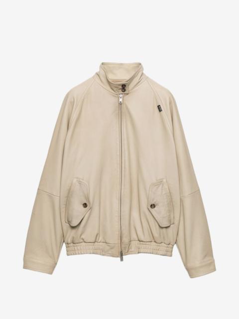 Prada nappa leather blouson jacket