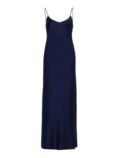 Another Tomorrow Satin Gown navy