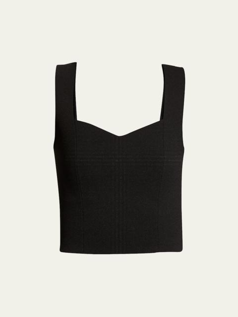 A.L.C. Jordana Seamed Cropped Tank Top