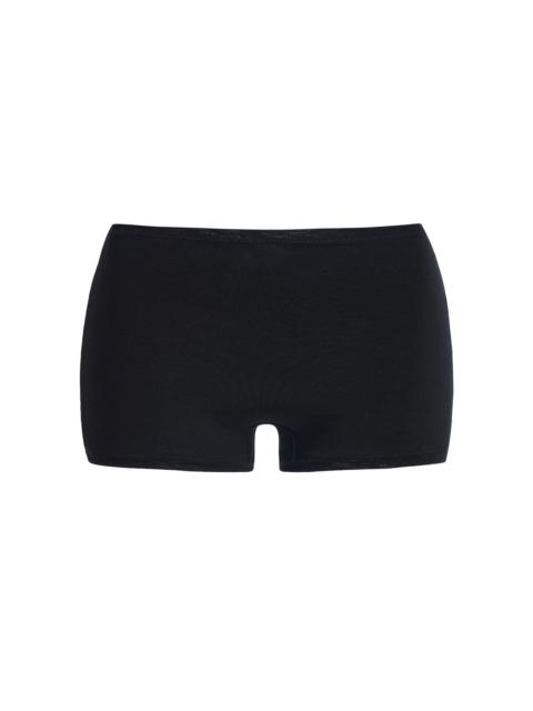 ÉTERNE High-Waisted Jersey Boy Shorts black