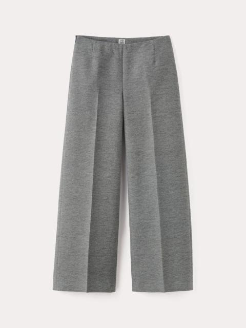Totême Clean wide trousers grey mélange