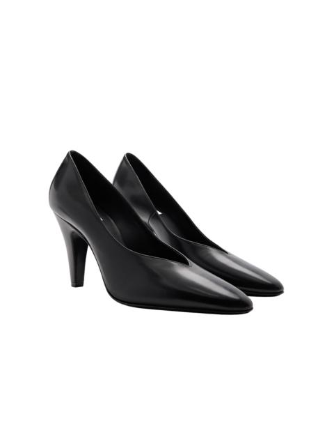 Alaïa Cone Laminated Leather Pumps black