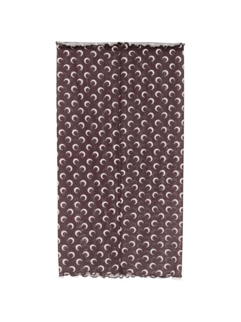 Marine Serre crescent moon-print midi skirt