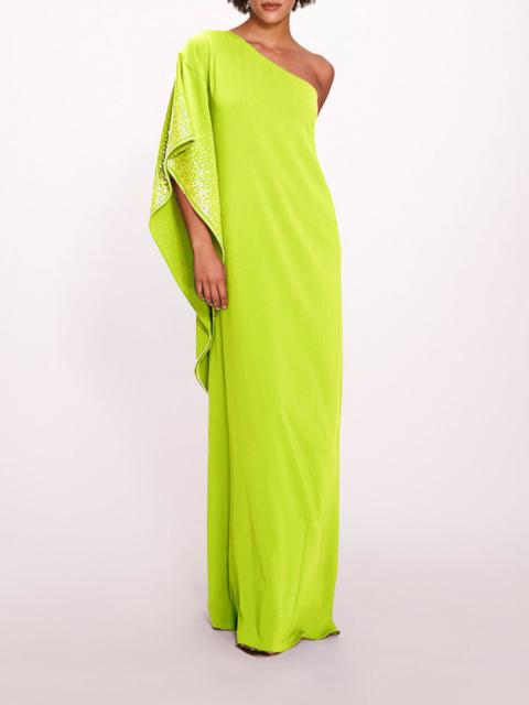 Marchesa ONE SHOULDER KAFTAN
