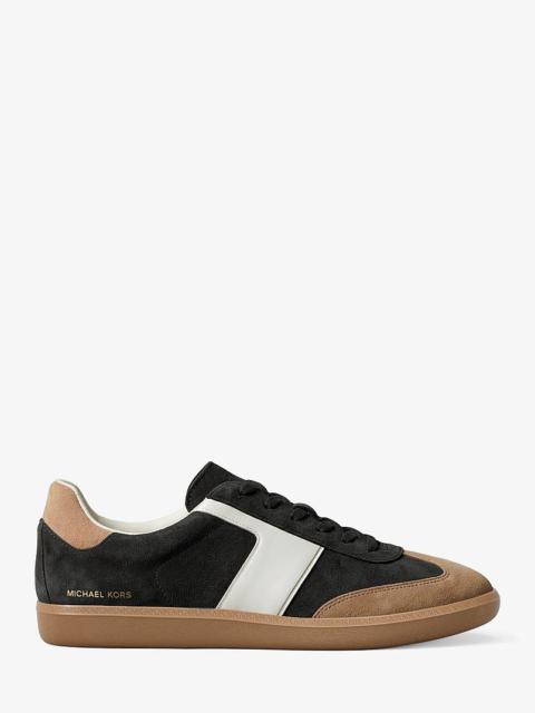 MICHAEL KORS Jovie Color-Block Suede Sneaker