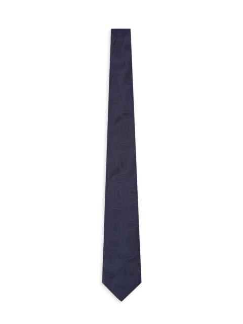 GIORGIO ARMANI Men's Jacquard Silk Tie - Blu Notte