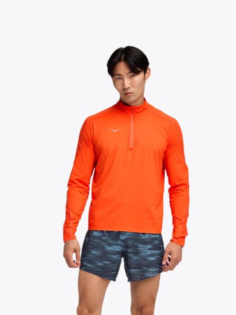 HOKA Men's GlideTech Quarter Zip in Lava