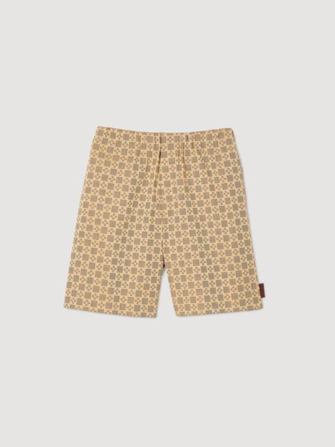Sandro SQUARE CROSS JACQUARD SHORTS