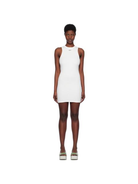 Off-White White Sleek Rowing Minidress