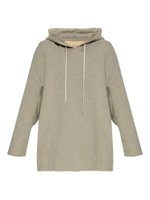 Rick Owens DRKSHDW frayed-hem hoodie