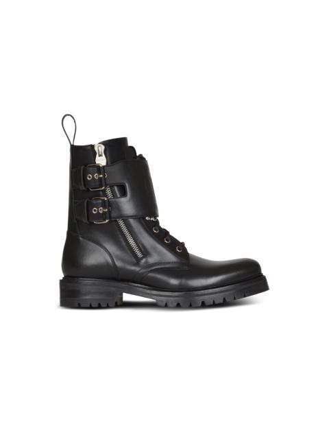 Balmain Smooth leather Phil Ranger ankle boots