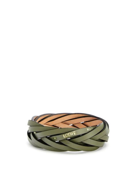 Loewe Braided bangle in classic calfskin