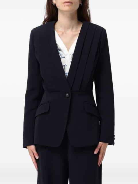 Max Mara pleated single-breasted jacket