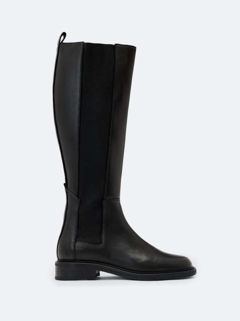 ALLSAINTS BALES KNEE-HIGH LEATHER CHELSEA BOOTS