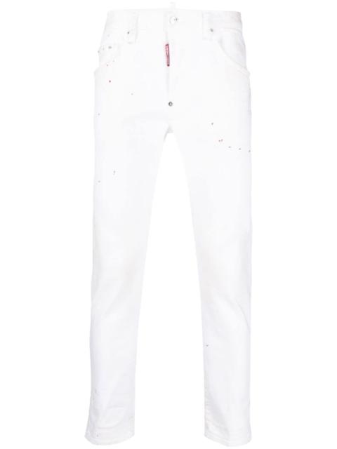 DSQUARED2 Skater paint-splatter skinny jeans