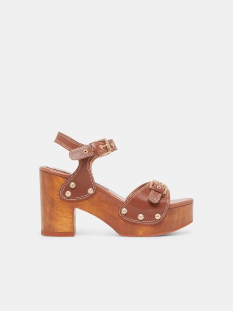 dolce vita YANDY HEELS COGNAC LEATHER
