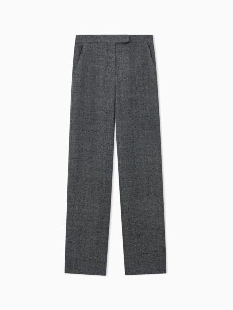 EMPORIO ARMANI MOULINÉ FABRIC PANTS SIGNATURE CAPSULE