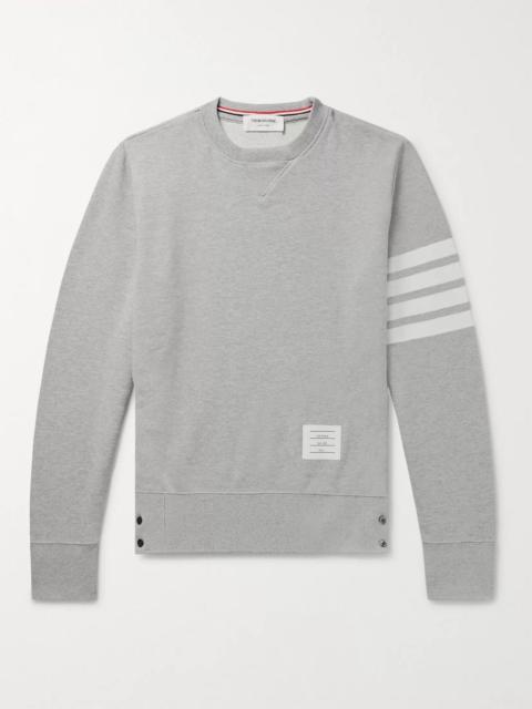Thom Browne Slim-Fit Striped Loopback Cotton-Jersey Sweatshirt