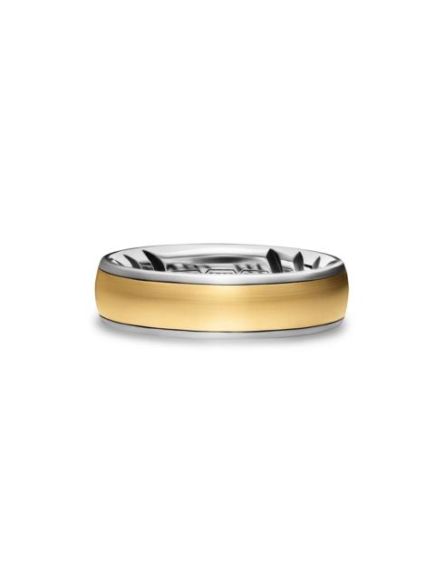 DAVID YURMAN Men's Streamline Band Ring in Sterling Silver - Gold
