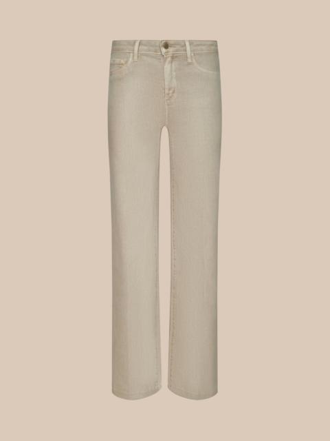 L'AGENCE Scottie Coated Wide-Leg Jean