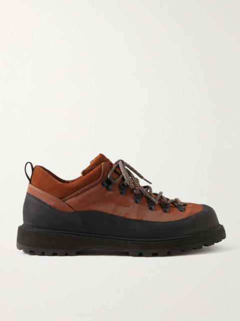 Diemme + Throwing Fits Roccia Basso Suede and Rubber-Trimmed Canvas Hiking Boots