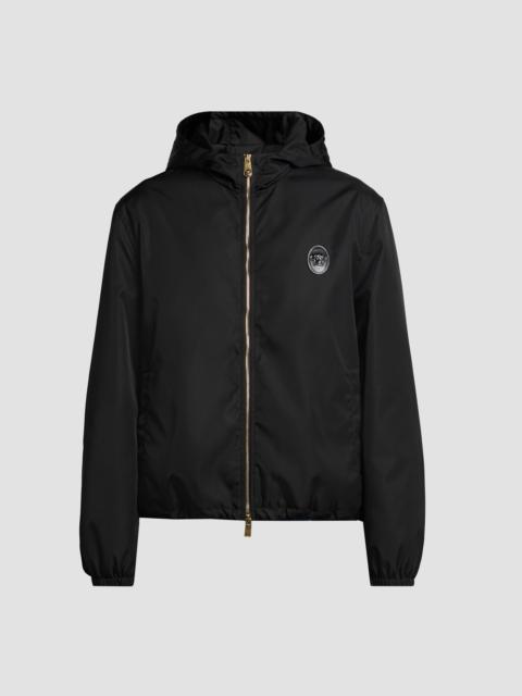 VERSACE Men's Nylon Twill Hooded Jacket - Black
