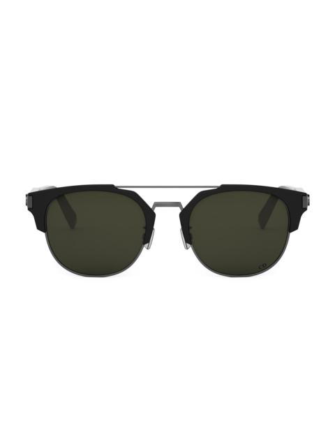 Dior Men's CD Icon R1U Geometric Sunglasses - Black Matte Black
