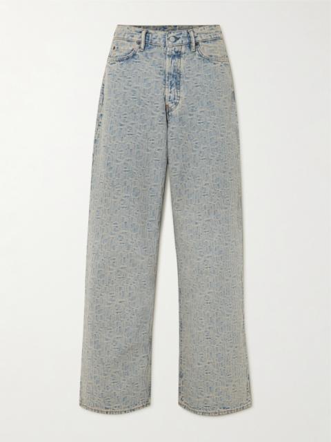 Acne Studios 1981 Denim-jacquard Low-rise Wide-leg Jeans