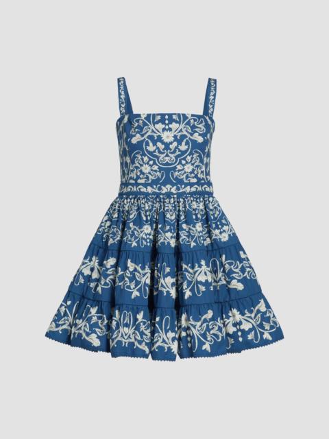 Agua by Agua Bendita Women's Lima Ribbons Tiered Minidress - Multicolor