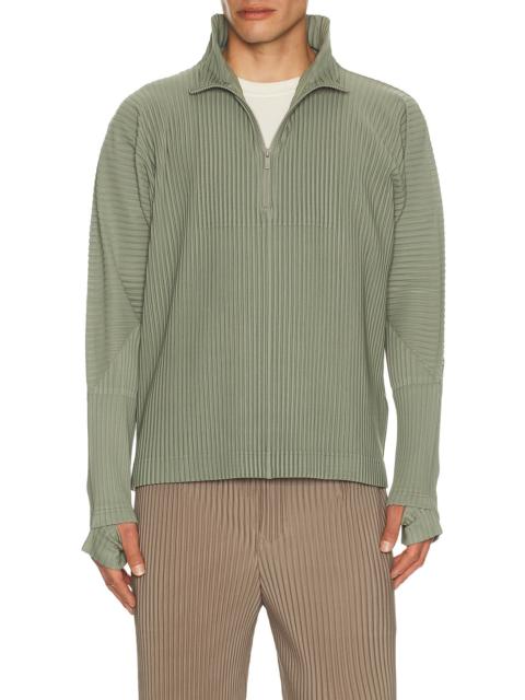 ISSEY MIYAKE Monthly Colors November Turtleneck Quarter Zip Pullover