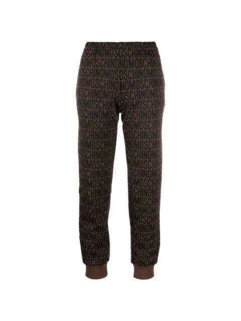 Moschino monogram-print joggers