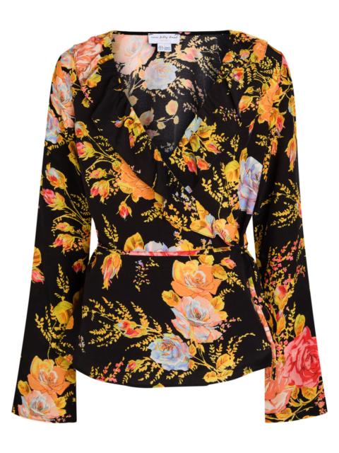 Never Fully Dressed Never Fully Dressed Floral-print Chiffon Wrap top