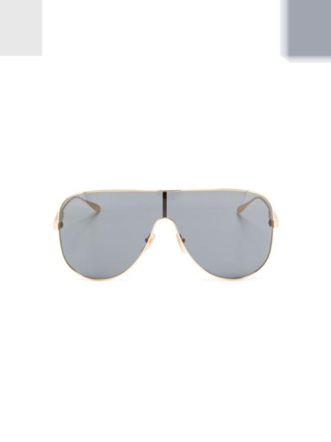 aviator-frame tinted sunglasses