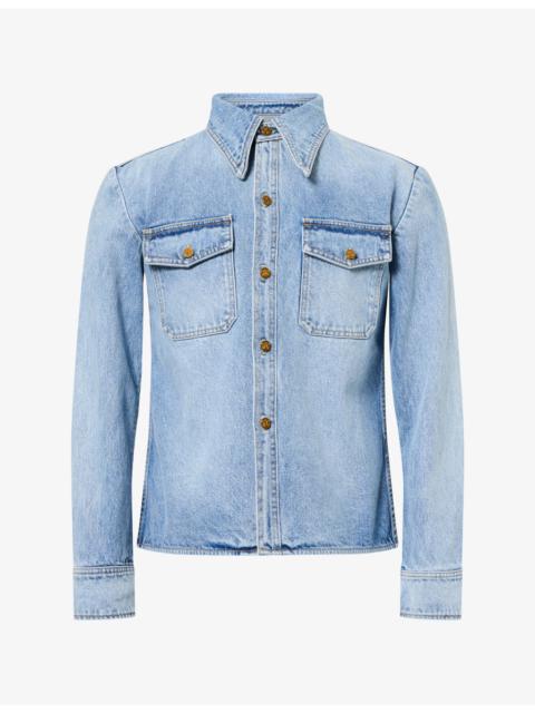 WILLY CHAVARRIA Chente Cotton Denim Shirt