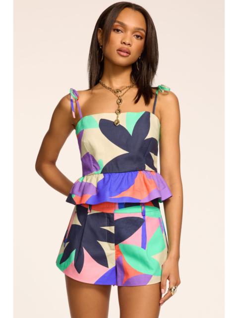 RAMY BROOK Iris Printed Linen Mini Short