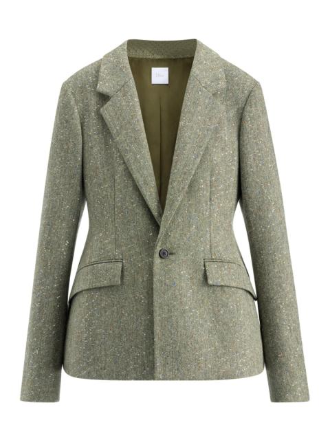 Dior DONEGAL TWEED BAR JACKET EMBROIDERED WITH MULTICOLORED SEQUINS