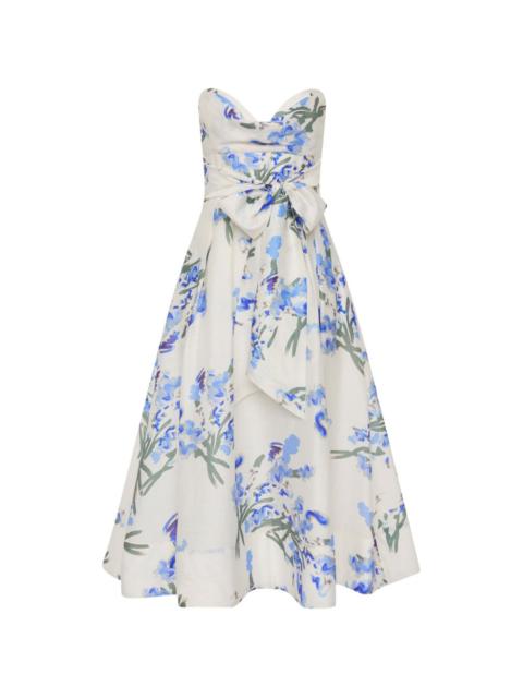 REBECCA VALLANCE floral-print midi dress