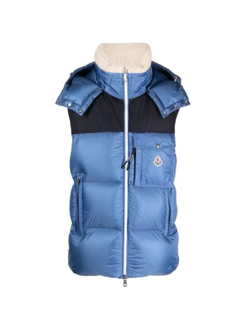 Moncler feather-down hooded gilet