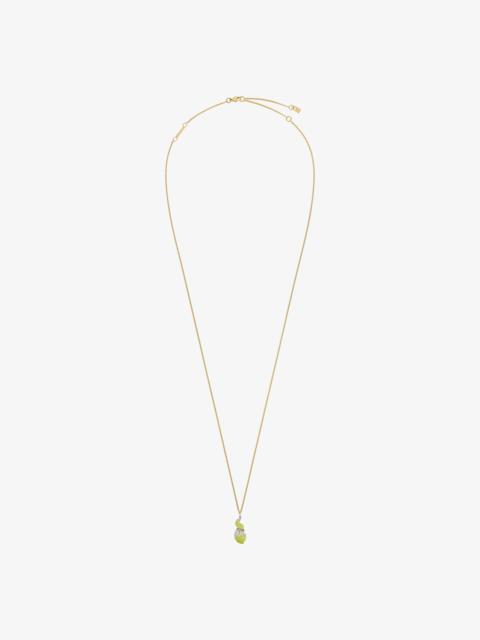 Givenchy CHARM LEMON NECKLACE IN METAL AND ENAMEL WITH CRYSTALS
