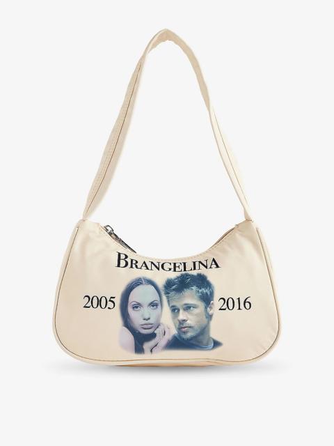 Praying Brangelina Woven Shoulder Bag