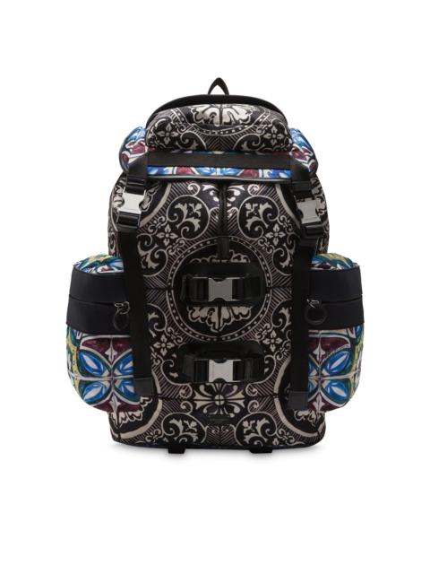 Dolce & Gabbana stained-glass print backpack